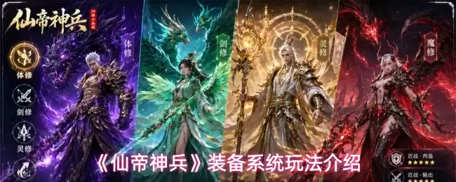 《仙帝神兵》装备系统玩法详解