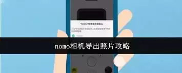 nomo相机怎样导出照片