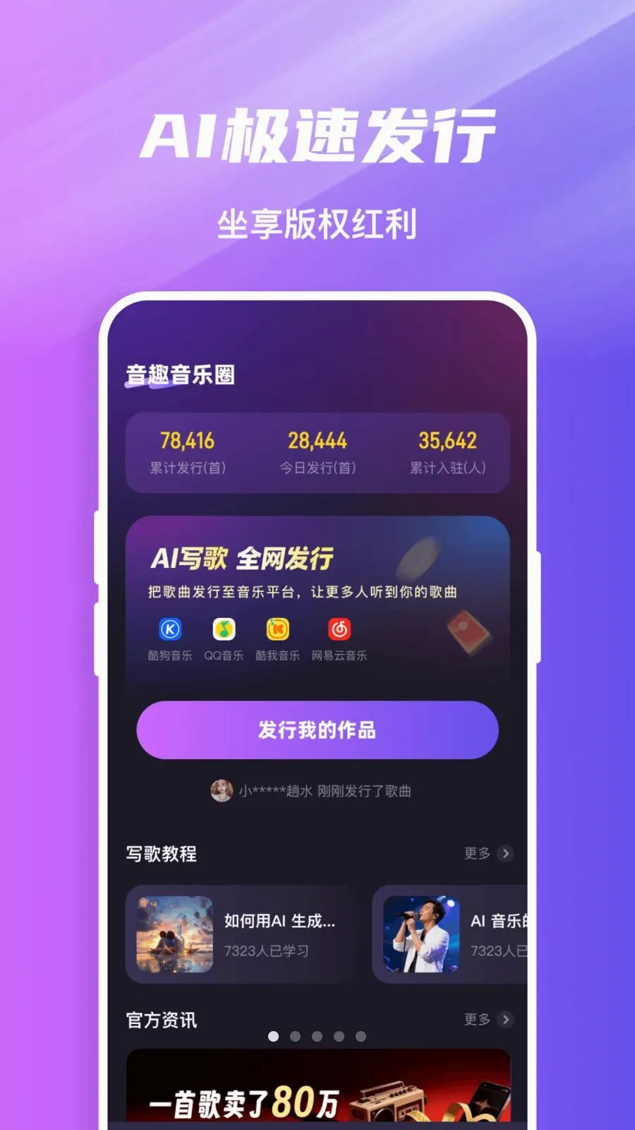 音趣音乐圈(AI音乐社交平台)