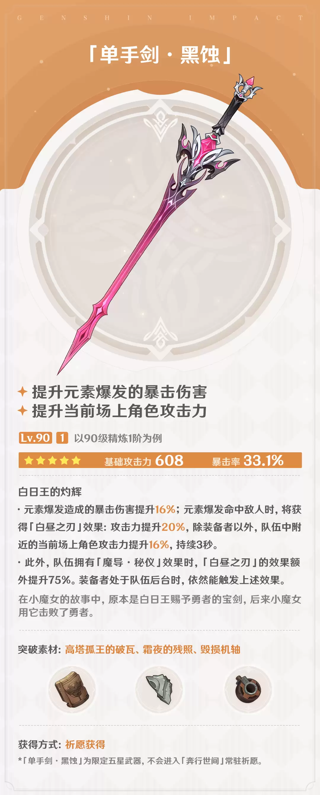 原神黑蚀属性效果全览