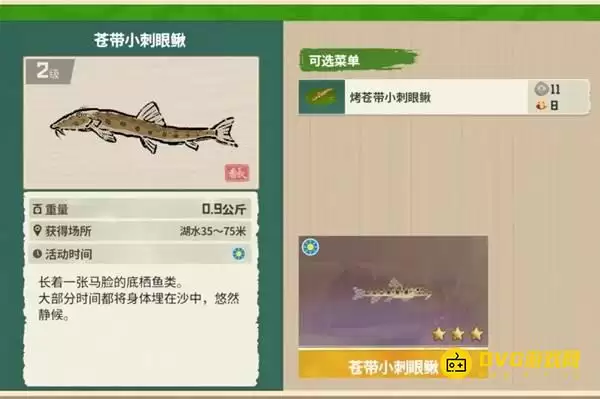 《潜水员戴夫》苍带小刺眼鳅钓点全解-丛林DLC苍带小刺眼鳅图鉴钓鱼位置时间指南