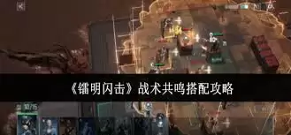 镭明闪击战术共鸣如何配置