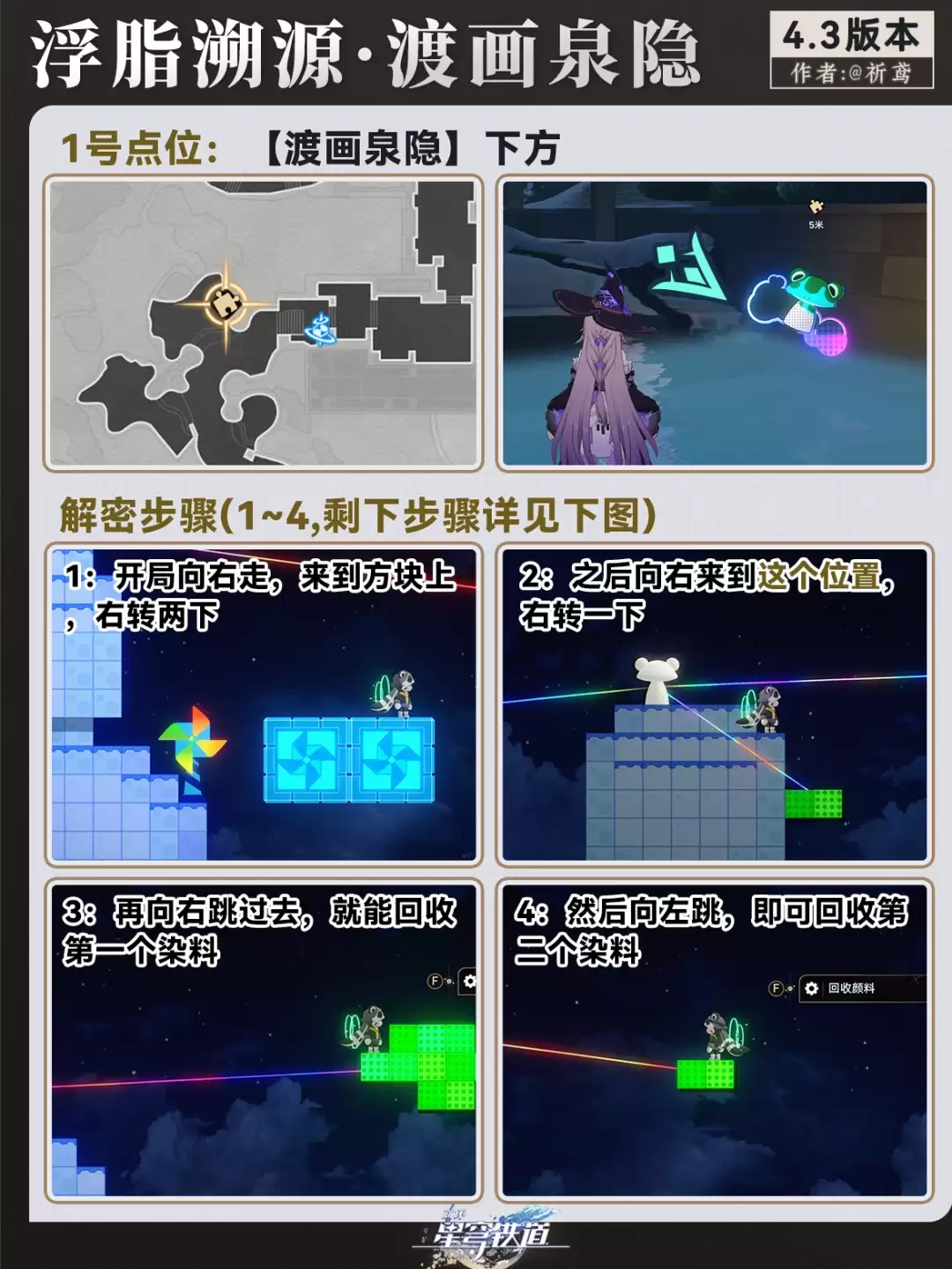 二次元解谜攻略 崩坏星穹铁道渡画泉隐浮脂溯源