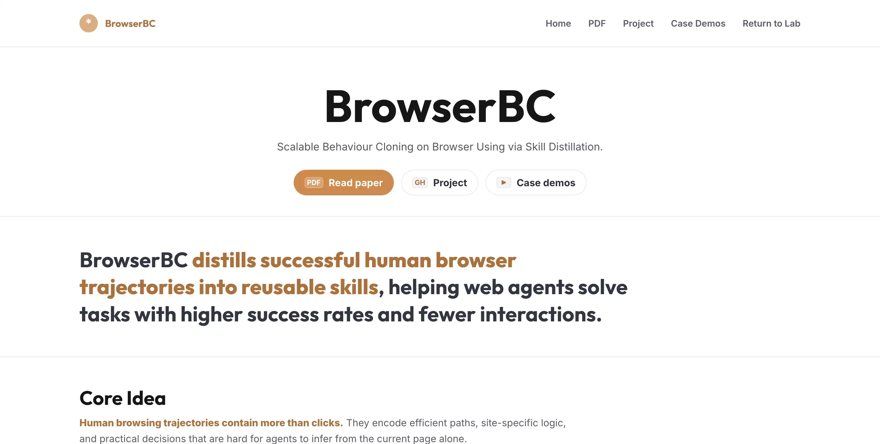 BrowserBC - Einsia AI 旗下开源 浏览器操作轨迹生成 Skill