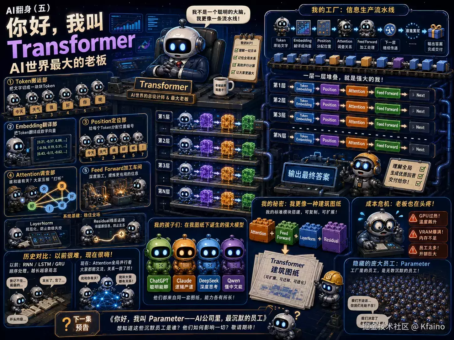 码农的AI翻身（五）你好：我叫 Transformer