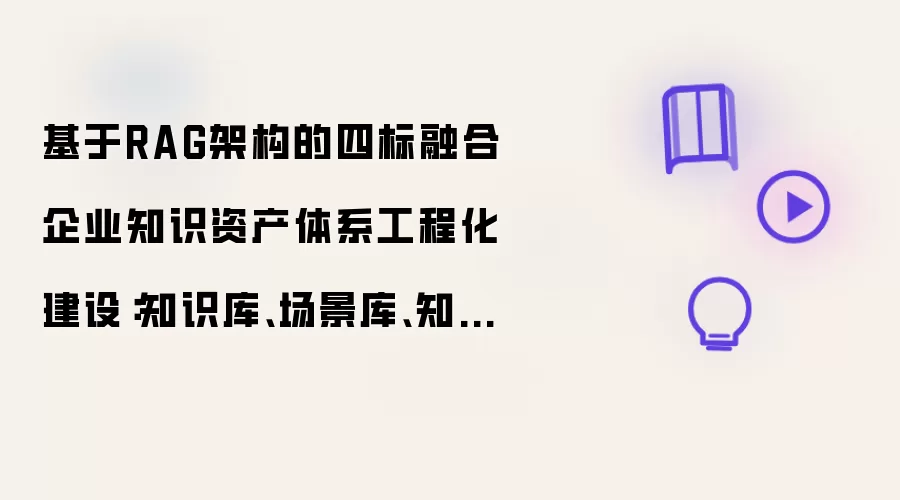 基于RAG架构的四标融合企业知识资产体系工程化建设：知识库、场景库、知识图谱与知识链接落地实践
