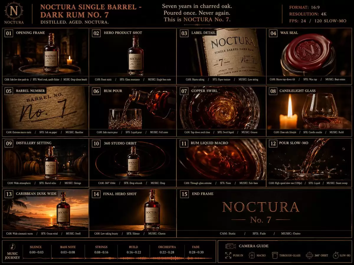 深色朗姆酒商业广告企划