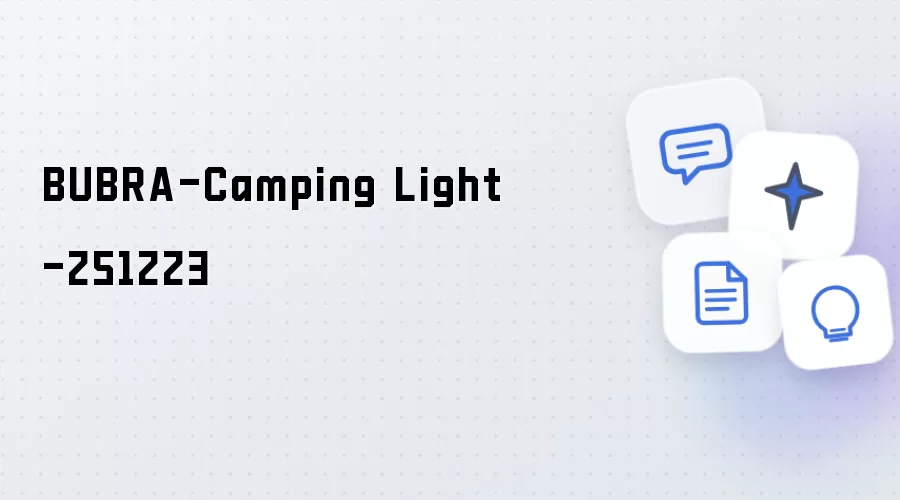 BUBRA-Camping Light-251223