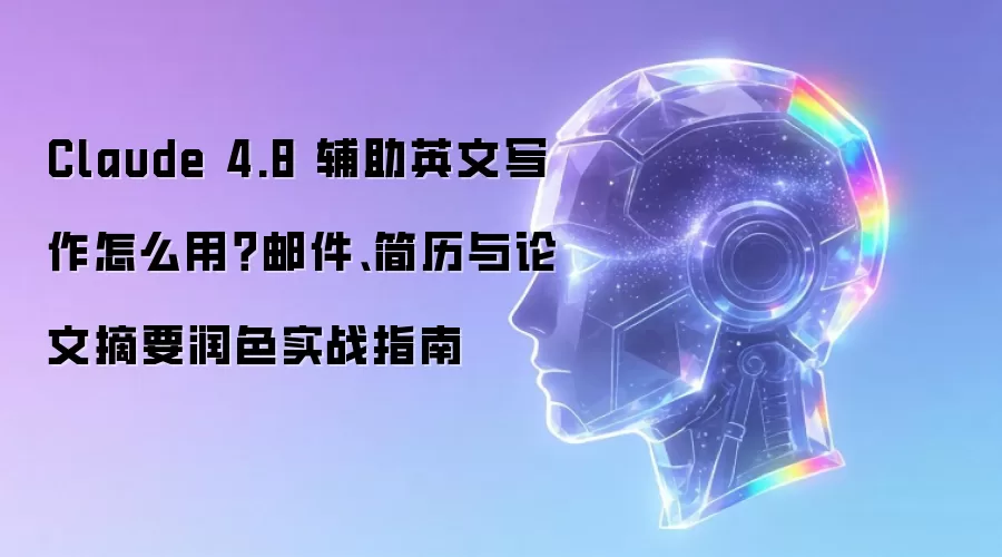 怎么用Claude 4.8 辅助英文写作：邮件、简历与论文摘要润色实战指南