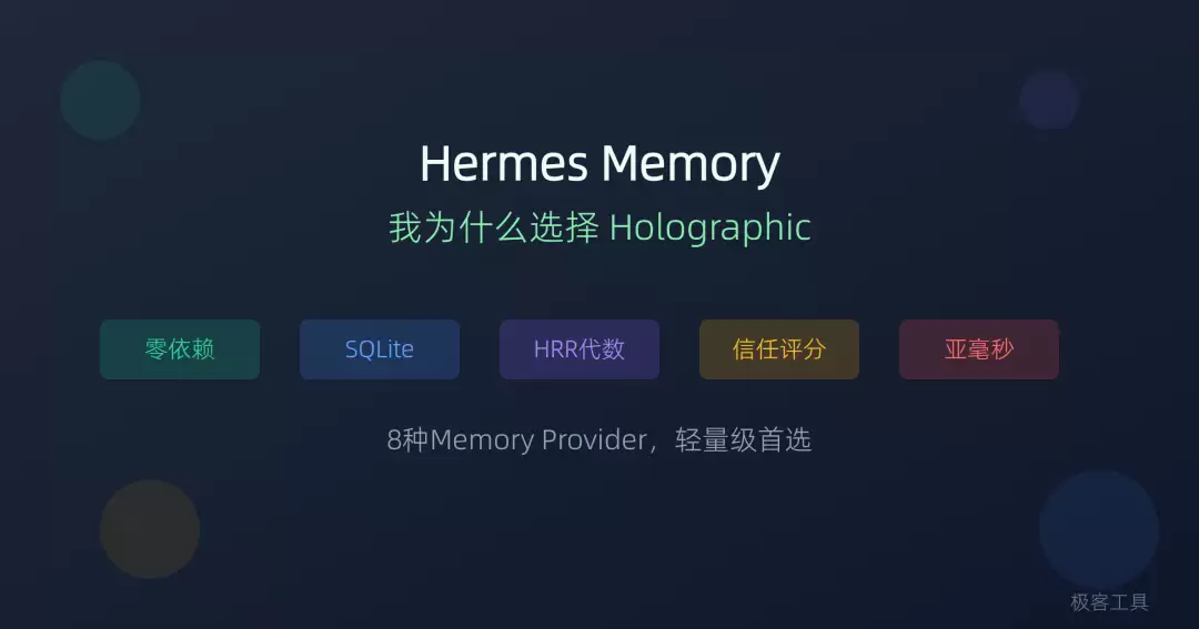 Hermes 的记忆层有 8 种实现：我为什么选了最反常识的那个