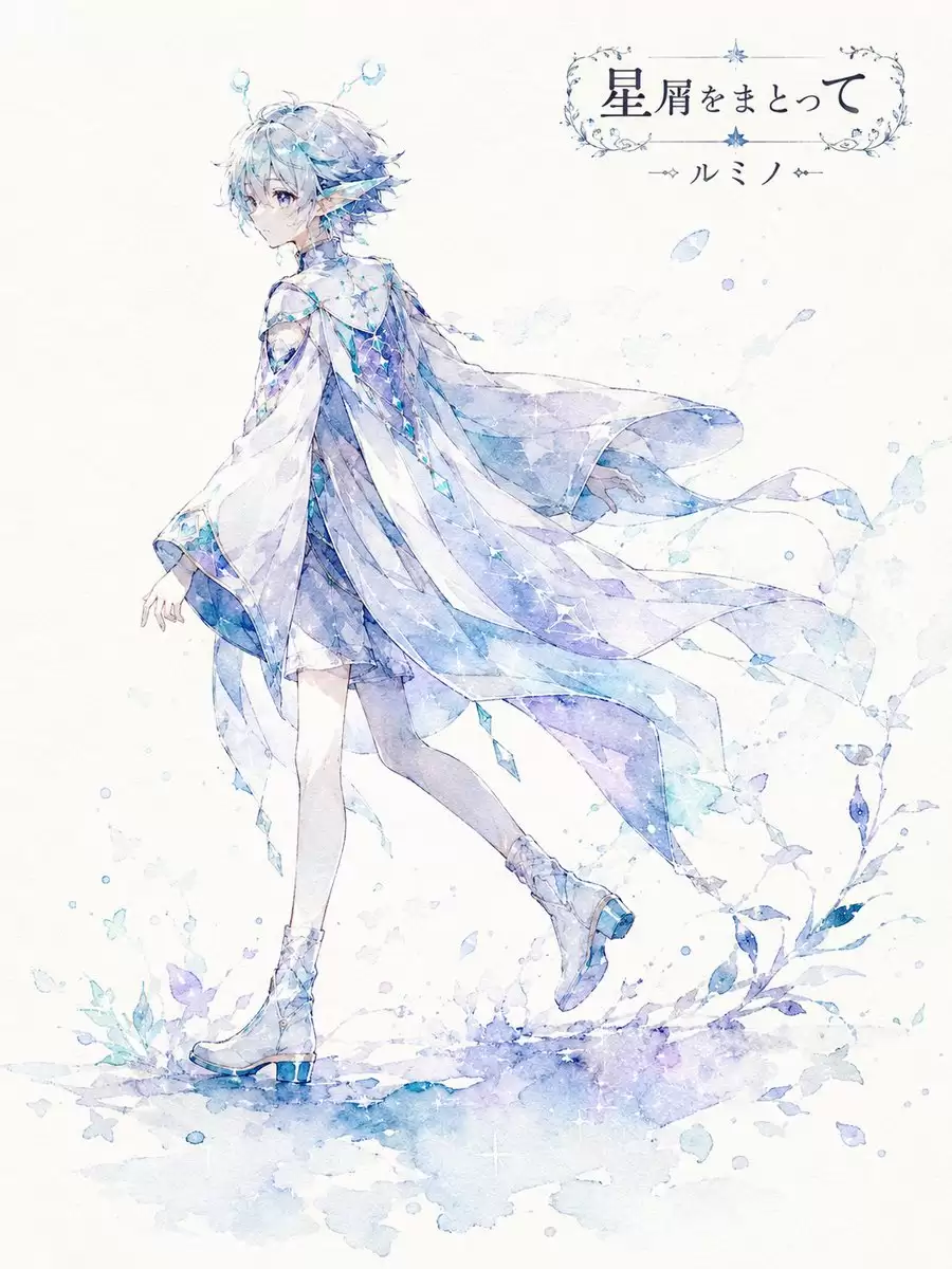 水彩剪影角色叙事