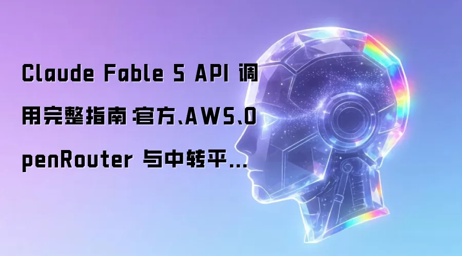 Claude Fable 5 API 调用完整指南：官方 AWS OpenRouter 与中转平台对比（2026 最新）