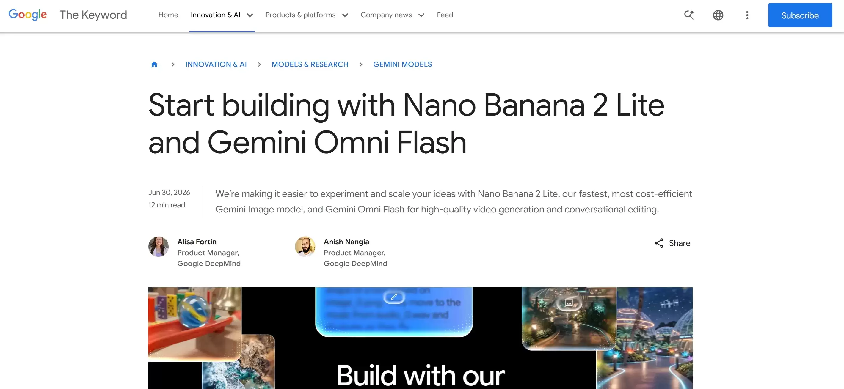 Nano Banana 2 Lite – 谷歌DeepMind发布轻量级AI图像生成模型