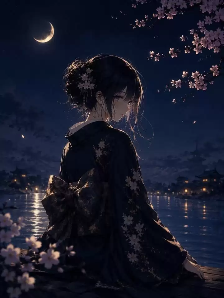 日式奢华幻想动漫和服