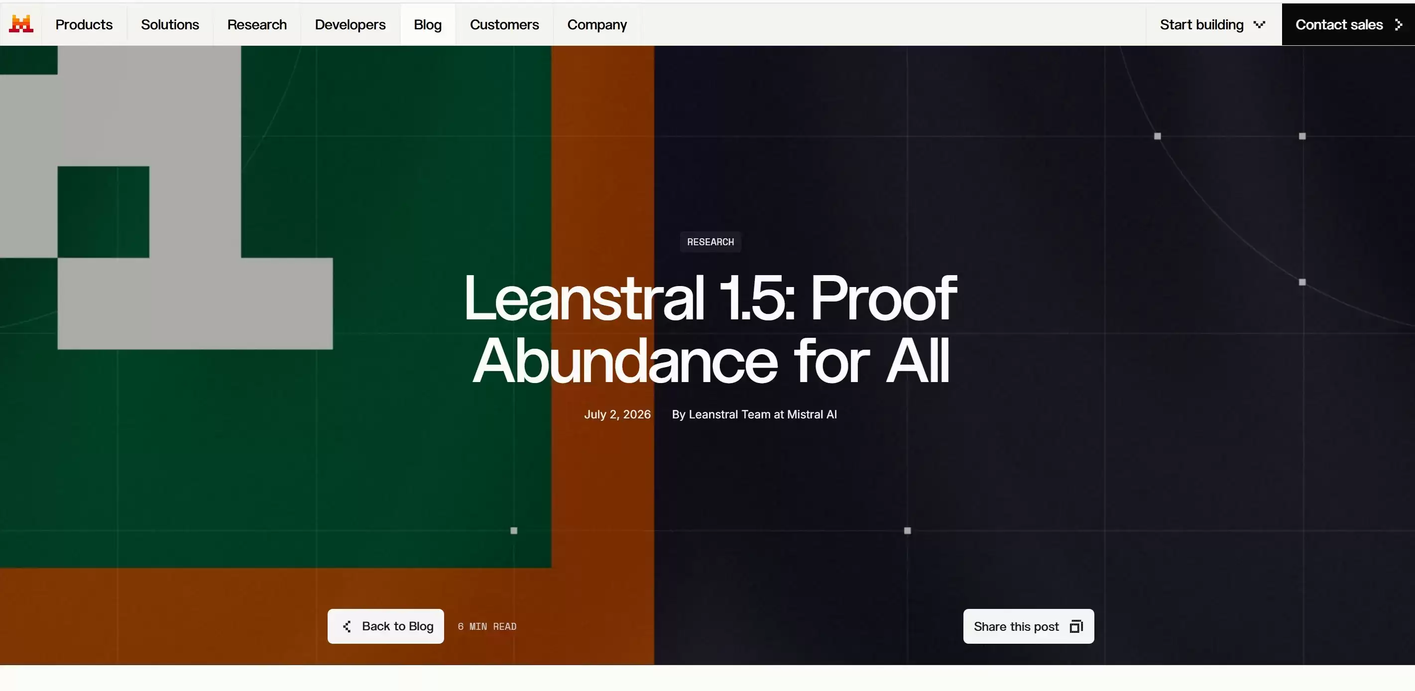 Leanstral 1.5 – 由Mistral AI开发的Lean 4形式化证明与程序验证模型