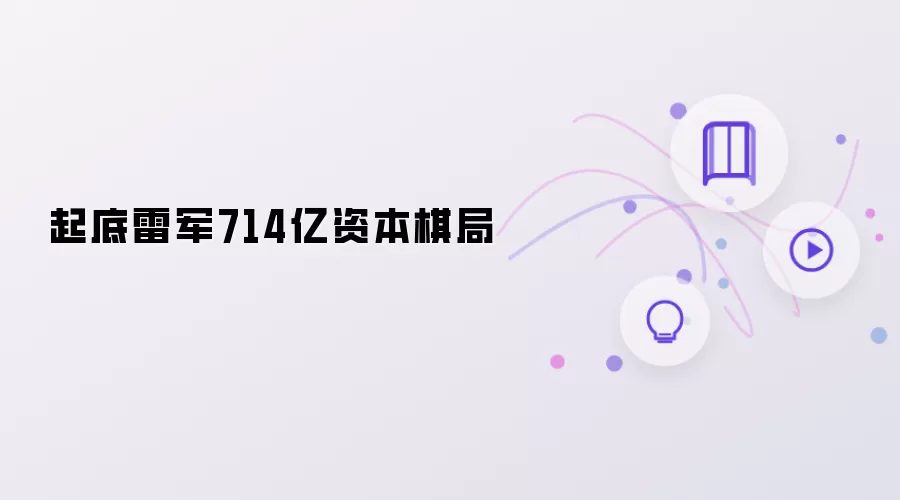 起底雷军：714亿资本棋局