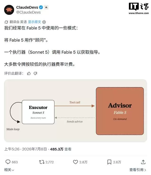 官方支招教你节省Token：让Claude Fable 5与Sonnet 5搭配干活