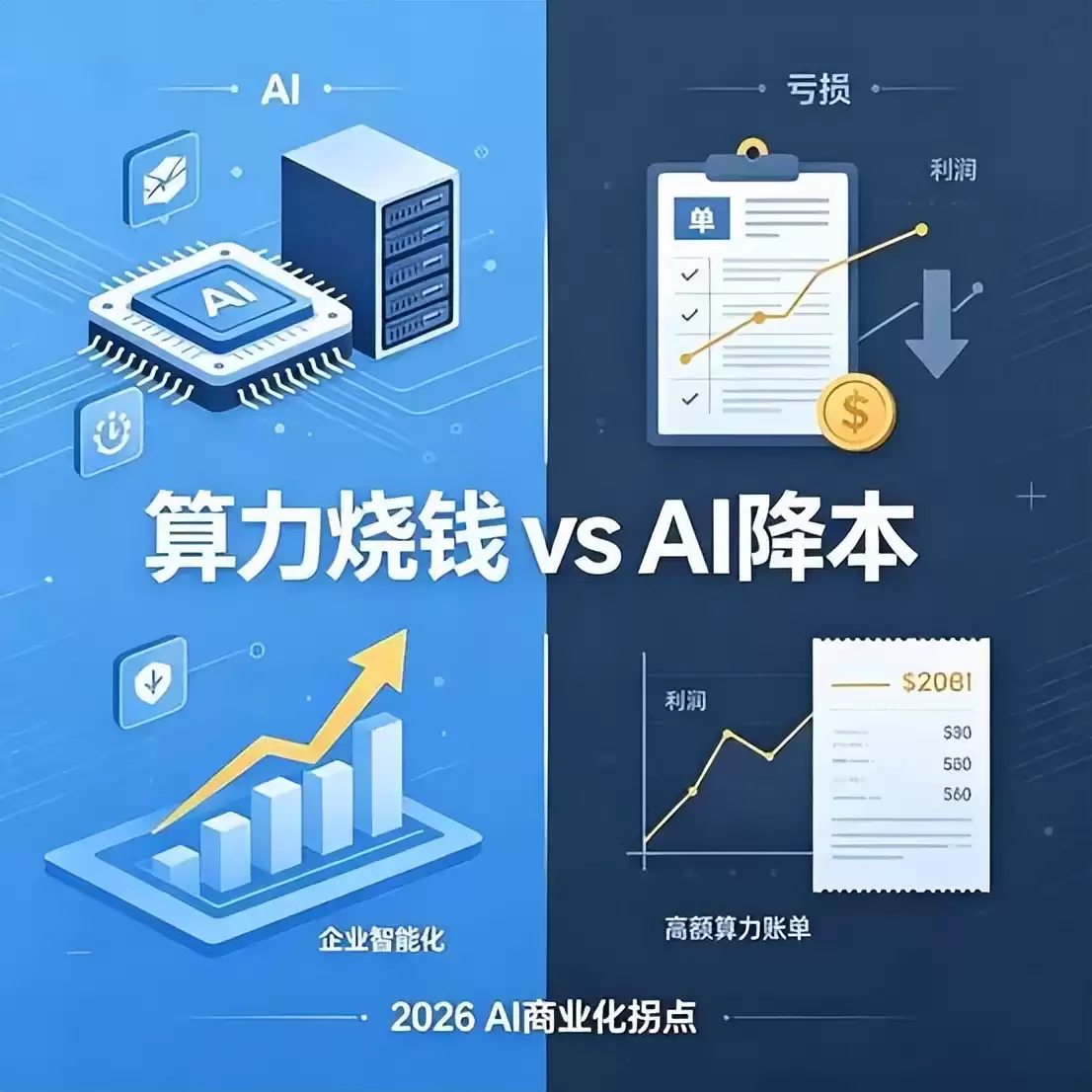 AI越来越强:可大模型公司还没赚钱——这波红利到底落谁口袋？