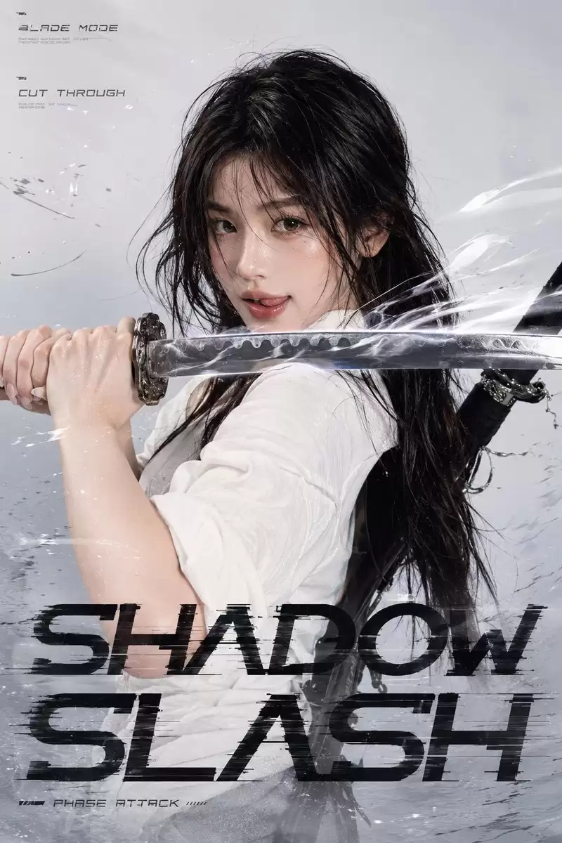 “Shadow Slash” 女剑士海报
