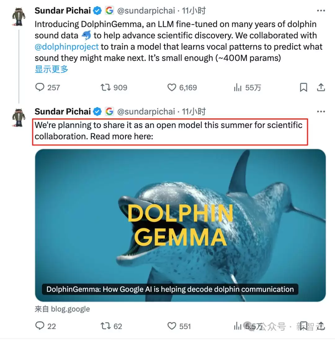 谷歌AI成功破解海豚语:海洋版ChatGPT来了:掀人类跨物种交流革命