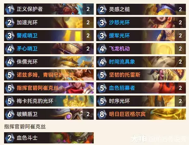 炉石传说Jackeisammy指挥官光铸骑卡组推介