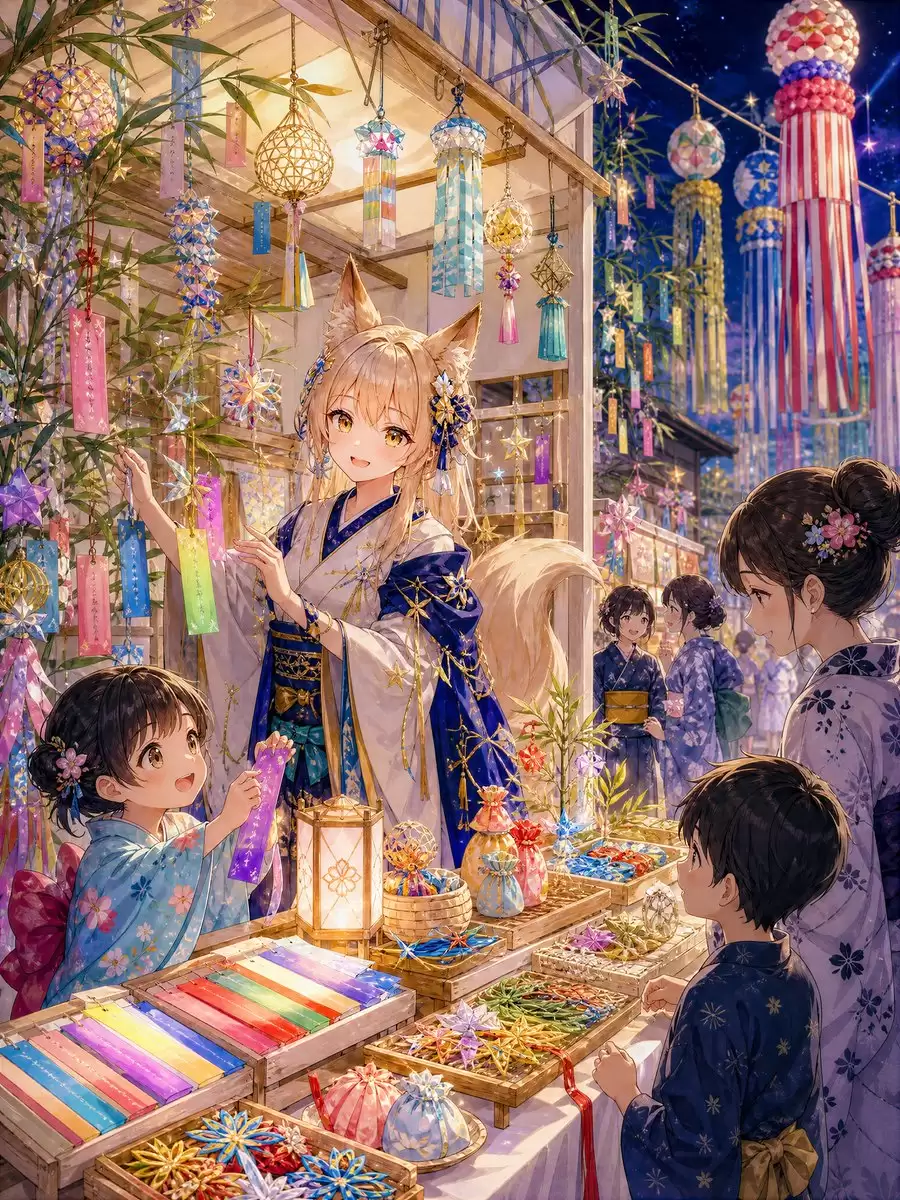 狐妖工匠的七夕小摊
