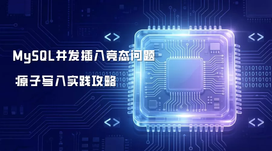 MySQL并发插入竞态问题：原子写入实战攻略