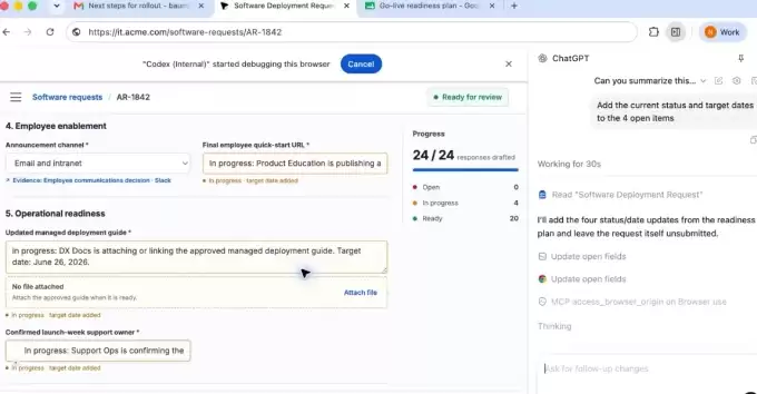 ChatGPT正式住进Chrome浏览器：能看网页 能操作标签页 还能碰你的本地文件