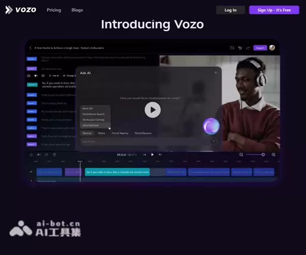 Vozo-多用途AI视频编辑工具