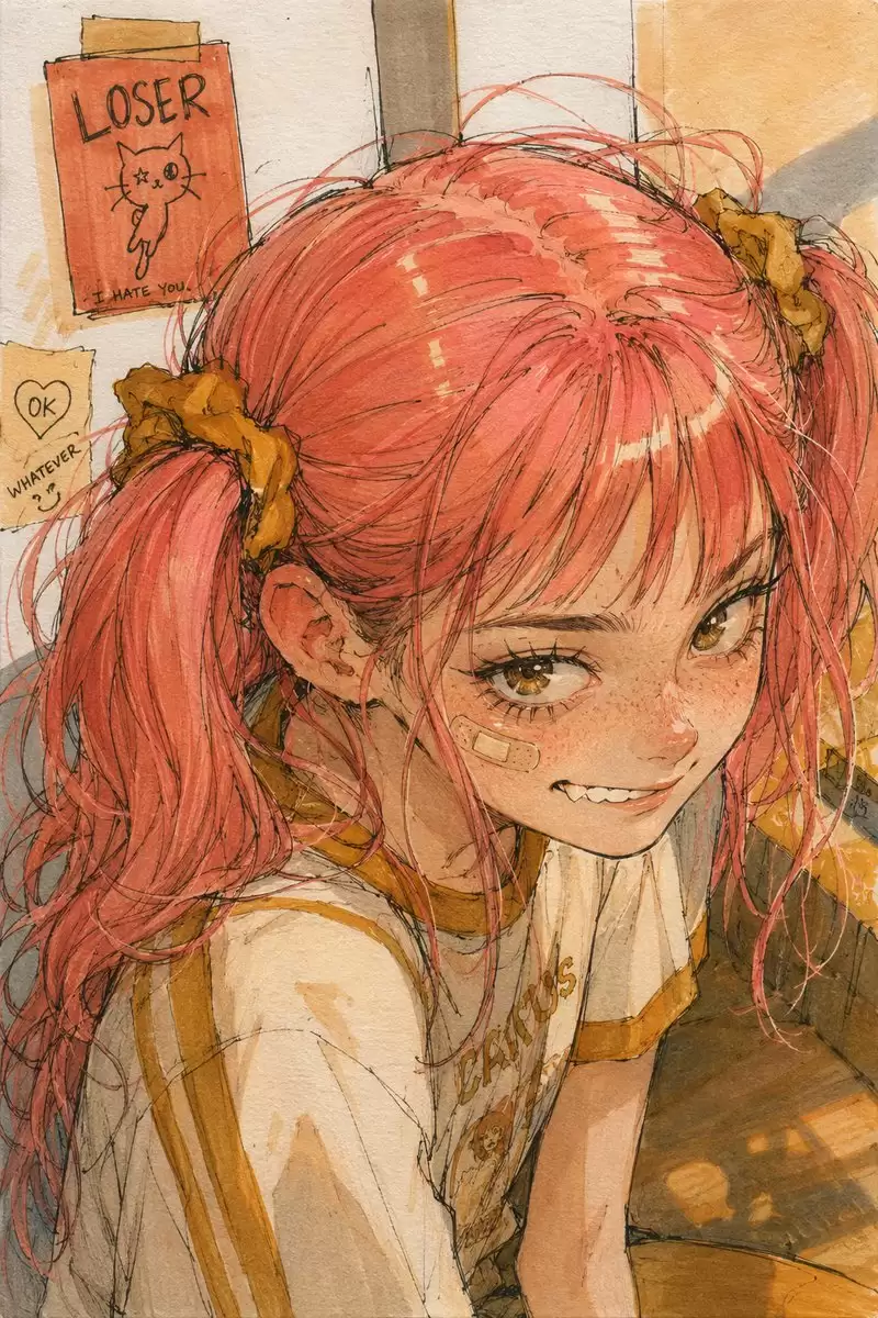简约动漫少女形象