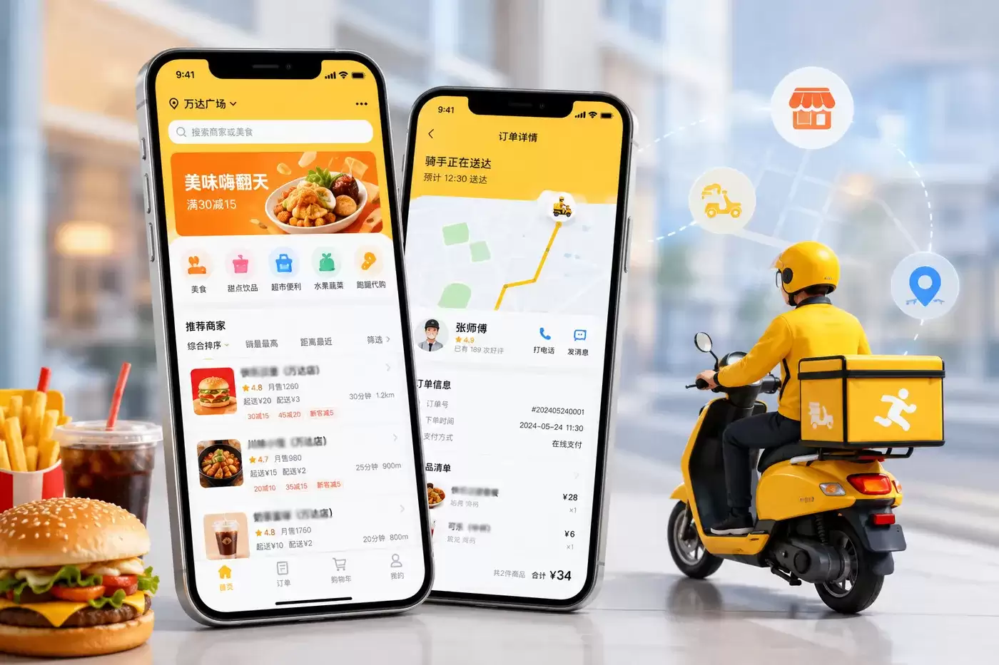 外卖系统源码详解：订单配送与支付业务全流程设计