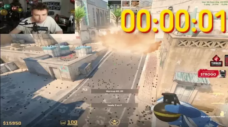 十万手雷炸穿电脑 《CS2》主播作死测试直接翻车