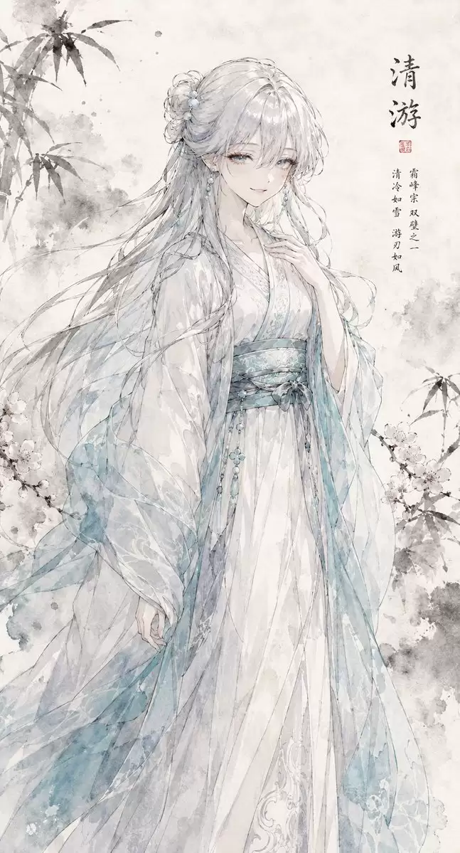 水墨汉服角色画像
