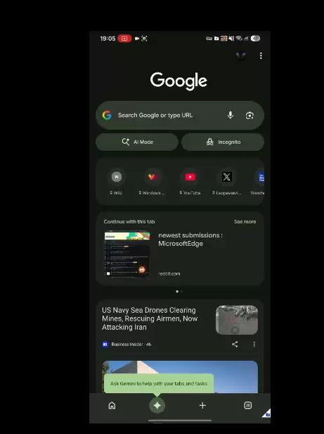 谷歌 Chrome 安卓版底部栏重构:新增 Gemini 专属按钮并支持多标签页 AI 分析