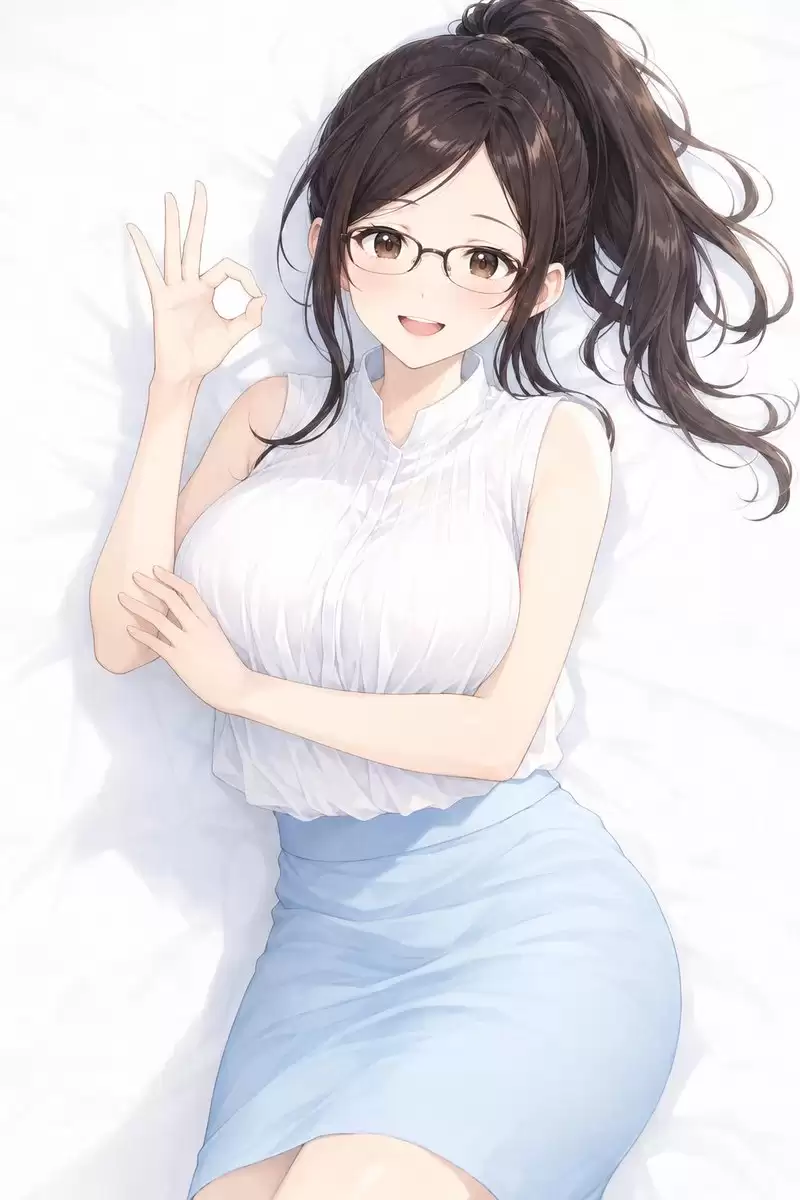 比出 OK 手势的动漫女生