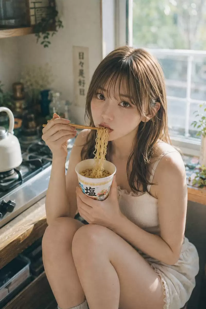 日式厨房中的杯面时光