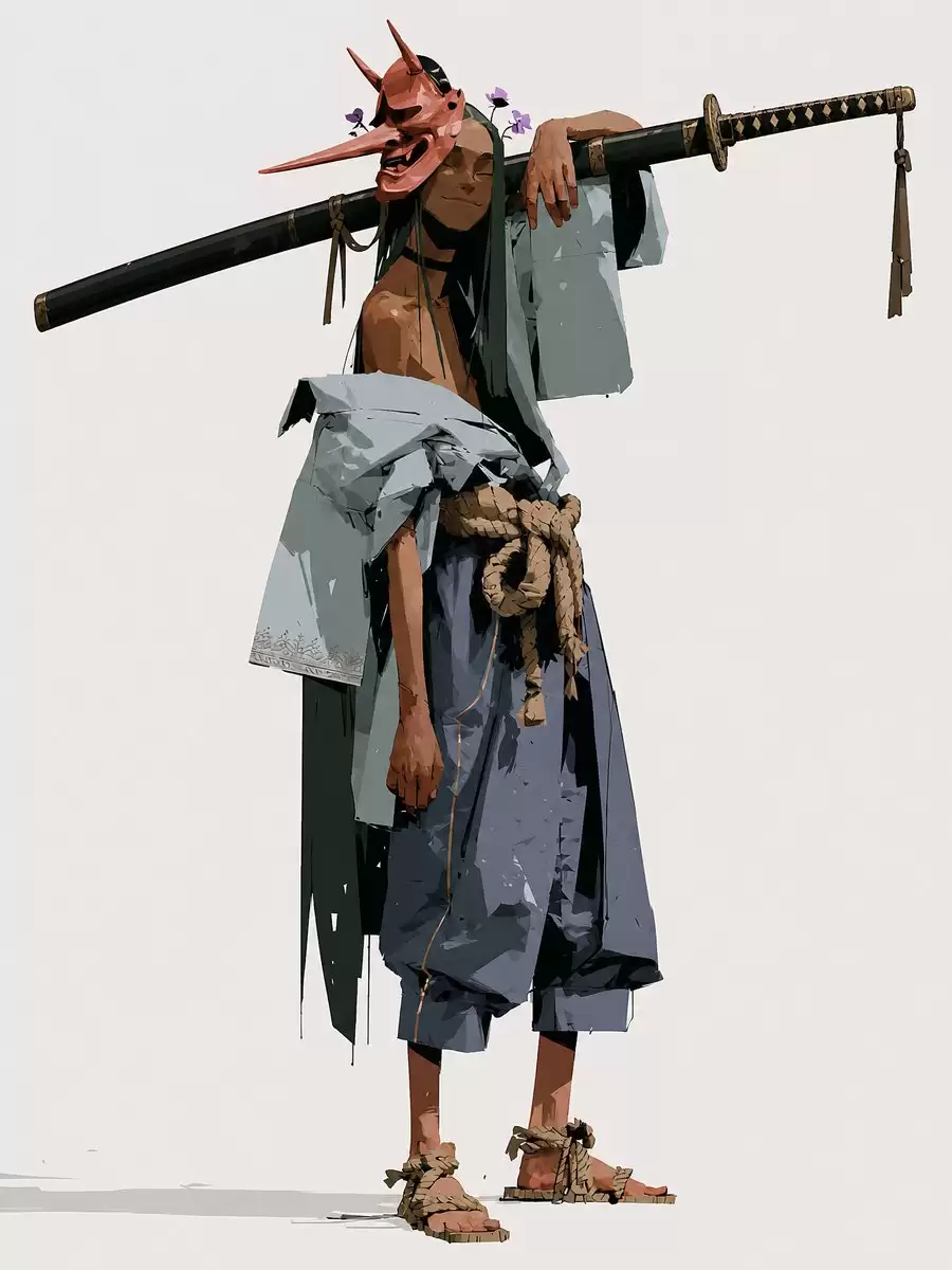 快乐天狗武士概念艺术