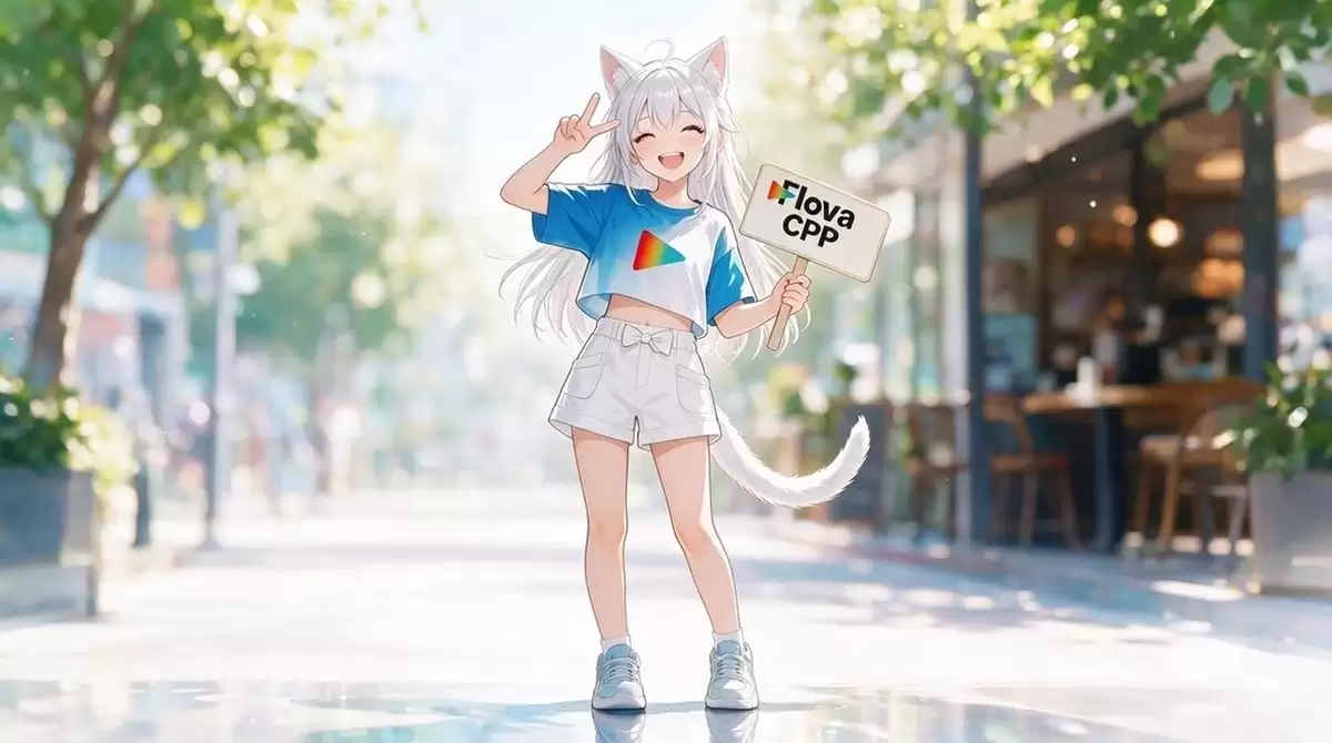 夏日角色氛围标语牌