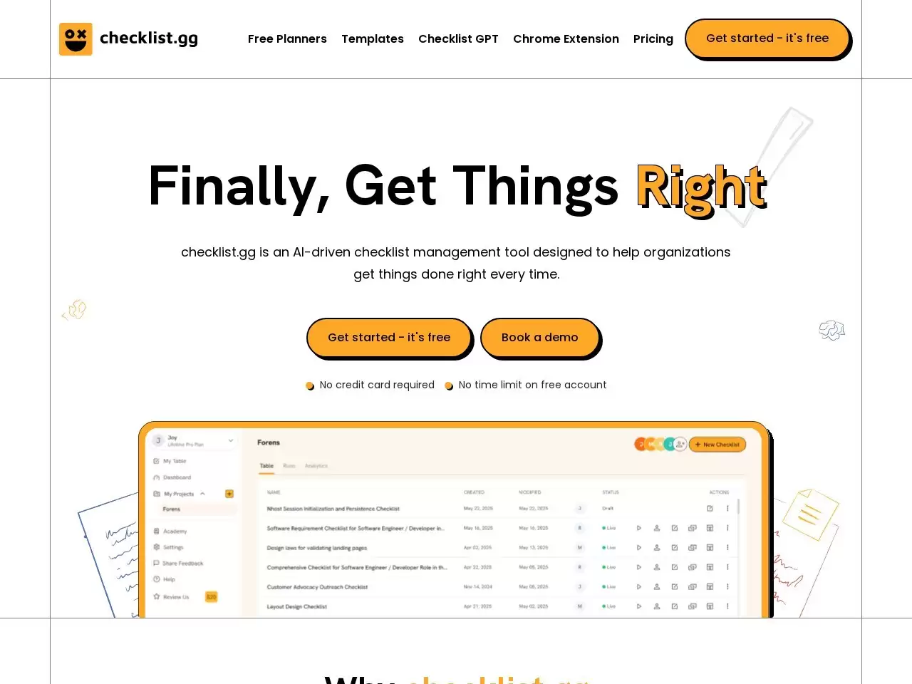 Checklist.gg-Checklist.gg是一个基于人工智能的清单、流程和SOP管理工具