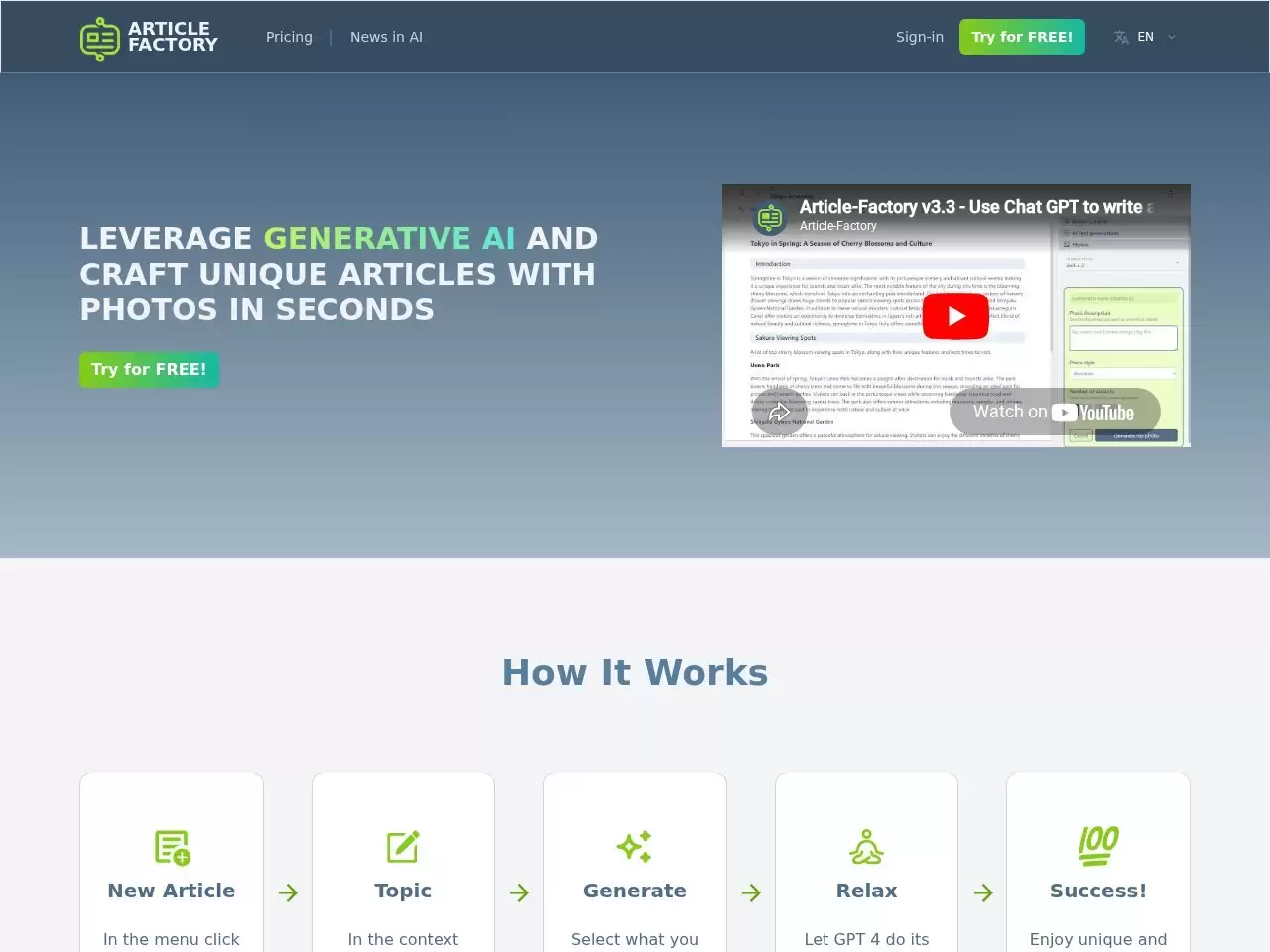 Article Factory-Article Factory:一个网站