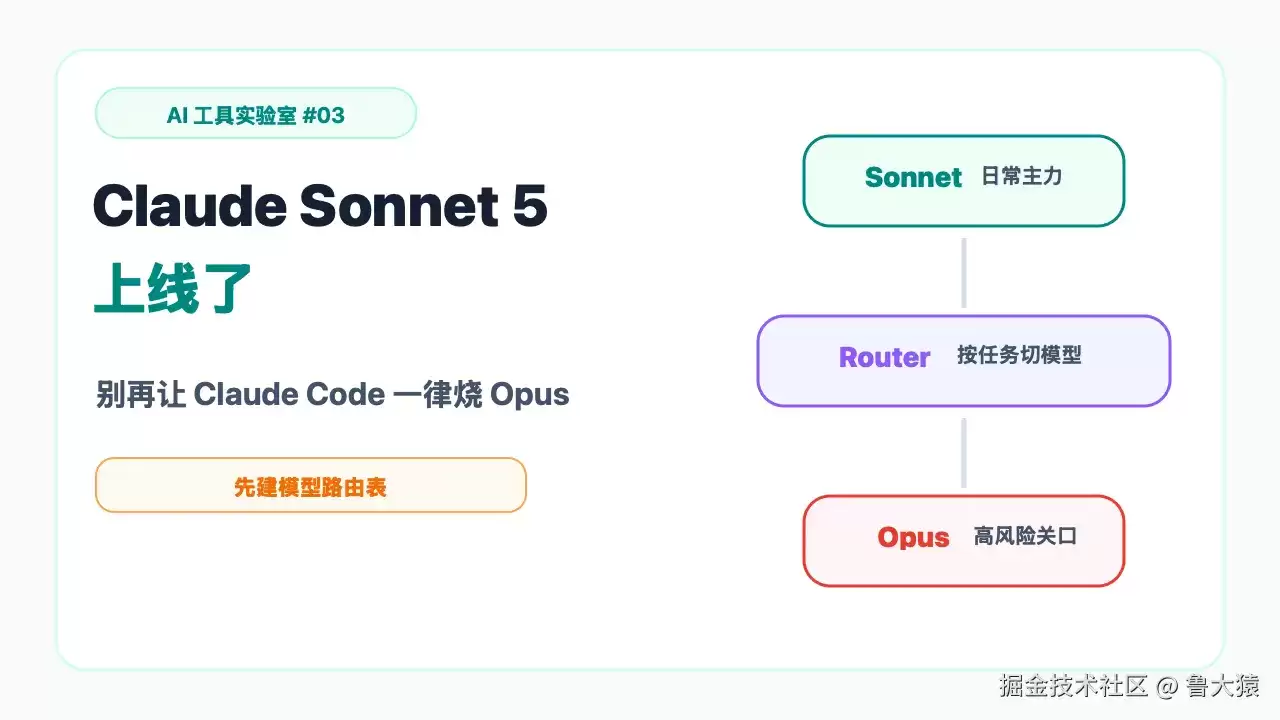 Claude Sonnet 5 上线：别再让 Claude Code 全烧 Opus