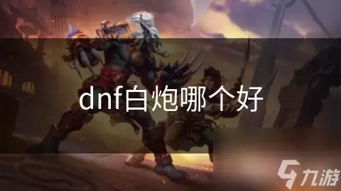 dnf白炮哪个更好