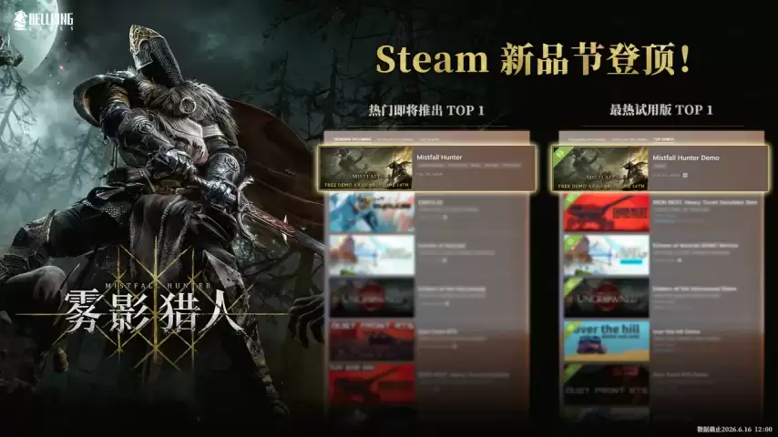 Steam新品节登顶力作《雾影猎人》7月30日全球发售  首发信息全公开