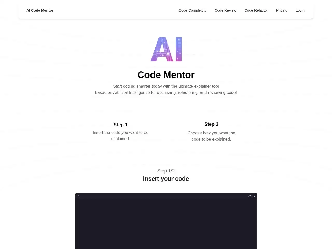 AI Code Mentor-AI Code Mentor是一个免费工具