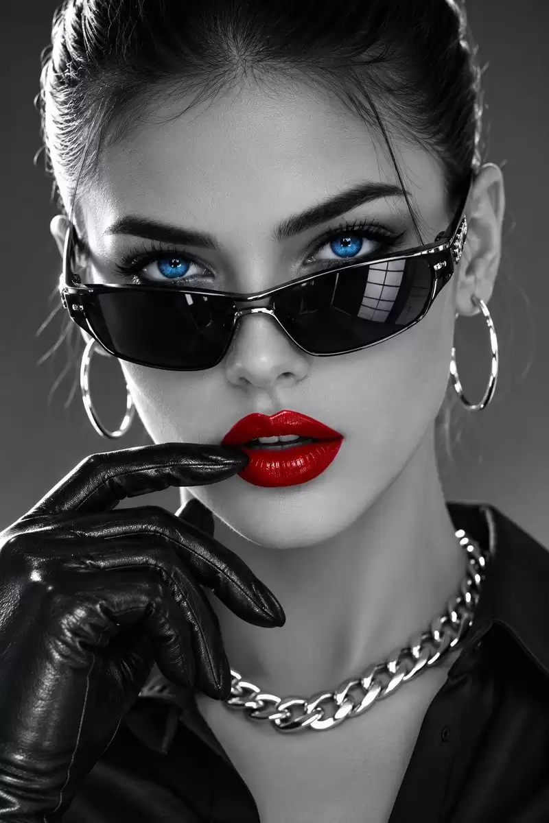 极简赛博风尚肖像