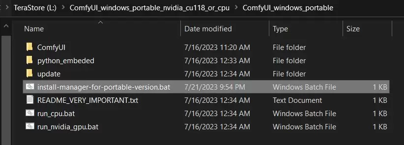 ComfyUI 安装 ComfyUI-Manager 在 Windows 教程