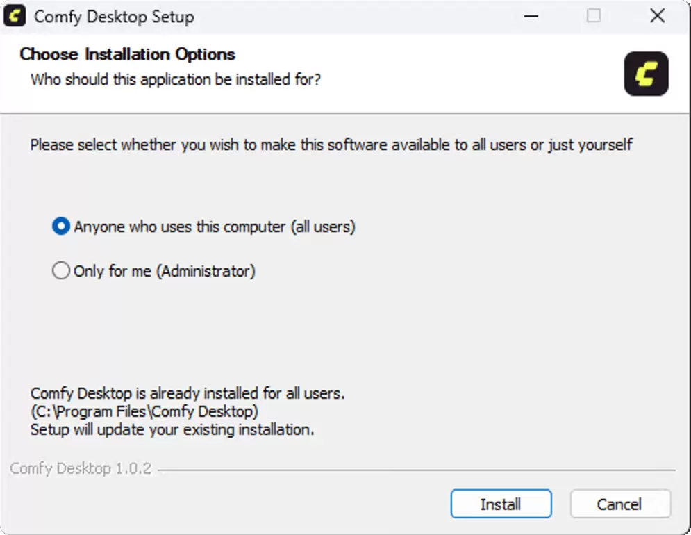 ComfyUI Desktop 在 Windows 安装及首次启动教程