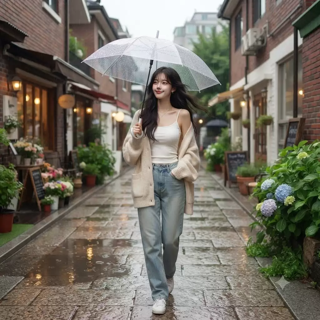 首尔雨天穿搭攻略