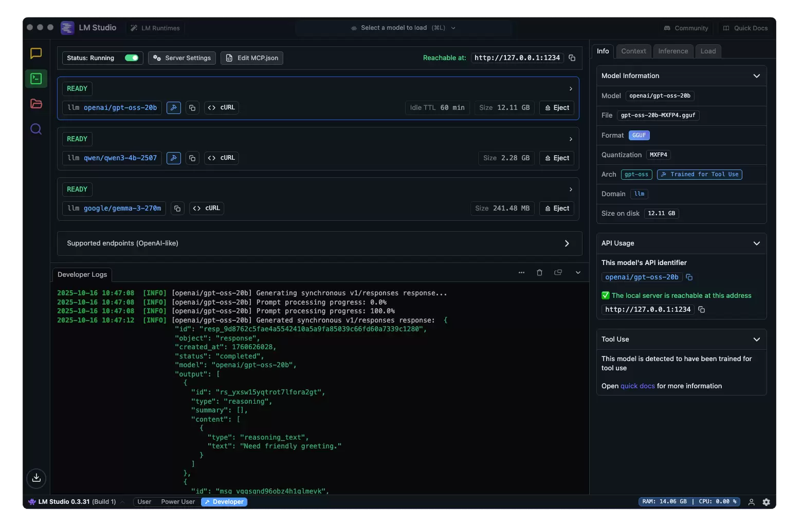 LM Studio 本地服务模式和 OpenAI 兼容接口教程