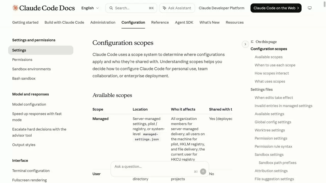 Claude Code settings.json 配置指南